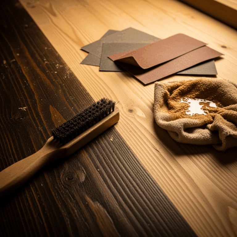 How to Remove Wood Stain From Bare Wood Before Restaining